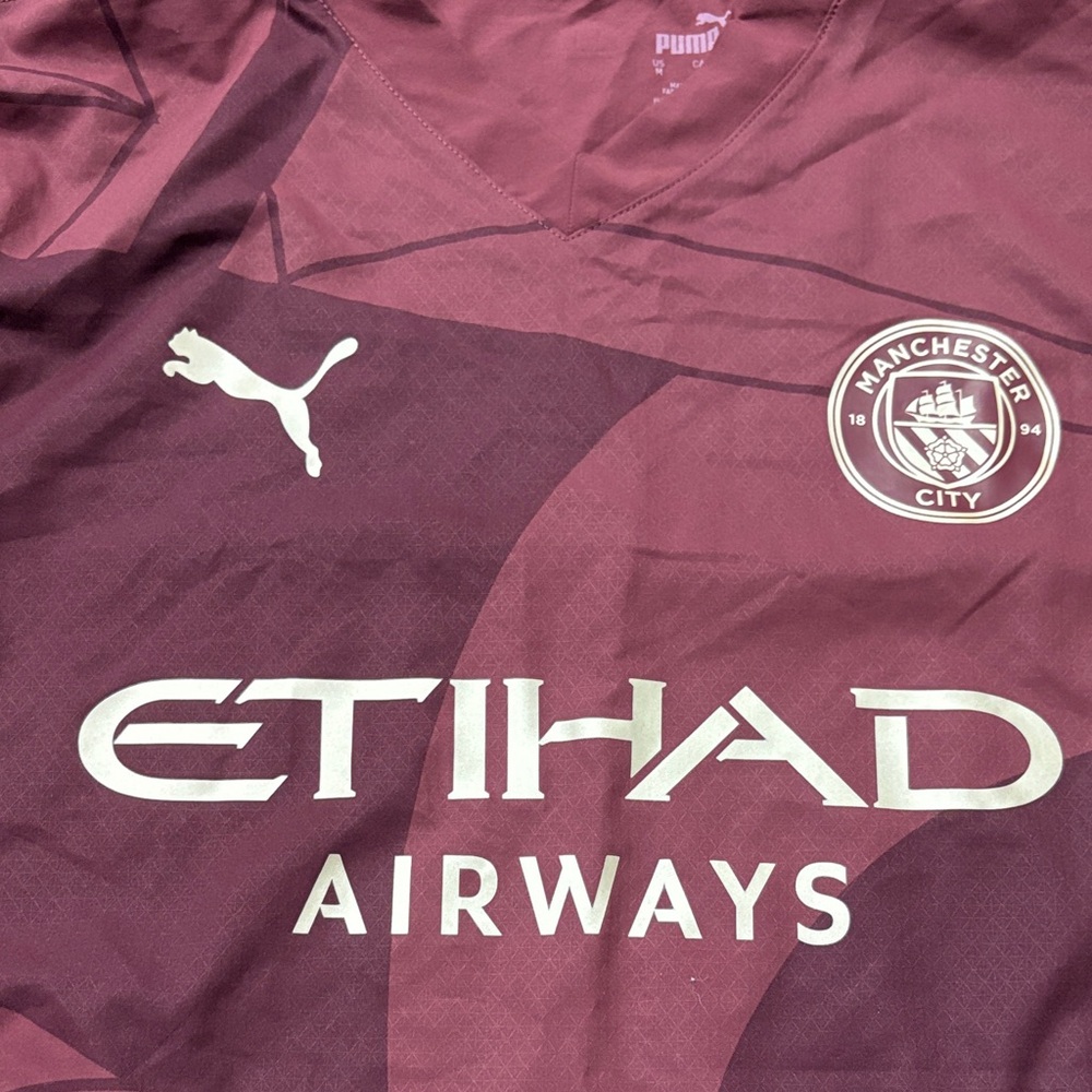 Manchester City Men’s Puma Soccer Jersey Medium - Picture 5 of 8
